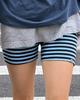 BLUEBRICK Short Biker Pants (Stripe)