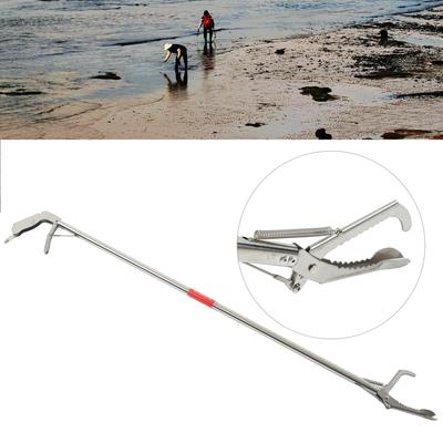 Pinças de Caranguejo de Aço Inoxidável Resistência ao Deslizamento Design de Ponta Fendida Pinças Tesoura Multifuncionais para Pesca