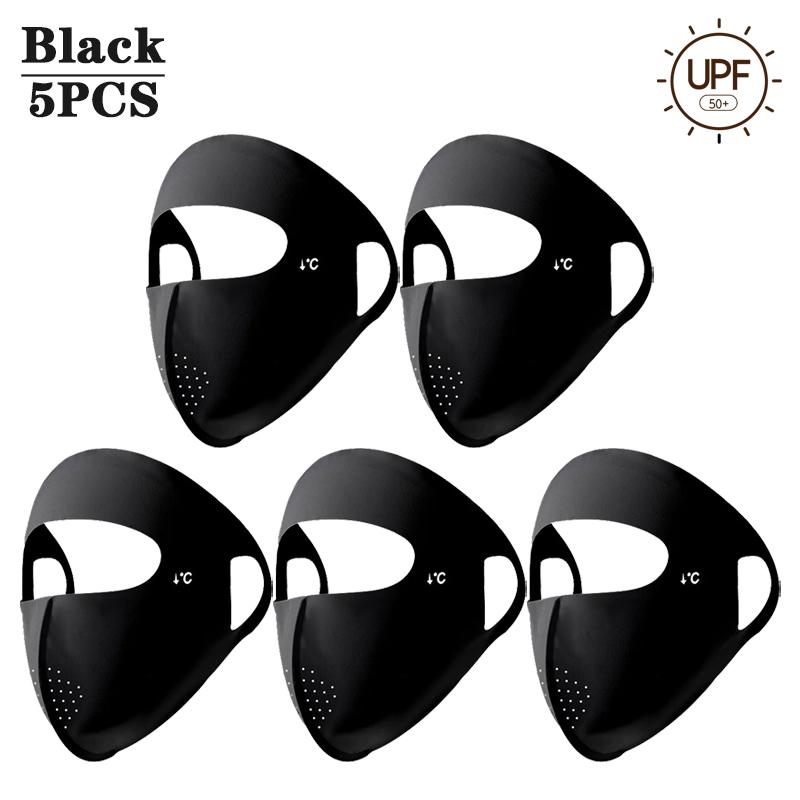 1-10PCS 2025 Summer Full Face Mask UV Sun Protection for Men Women Outdoor Travel Cycling Beach Elastic Breathable Face Cover