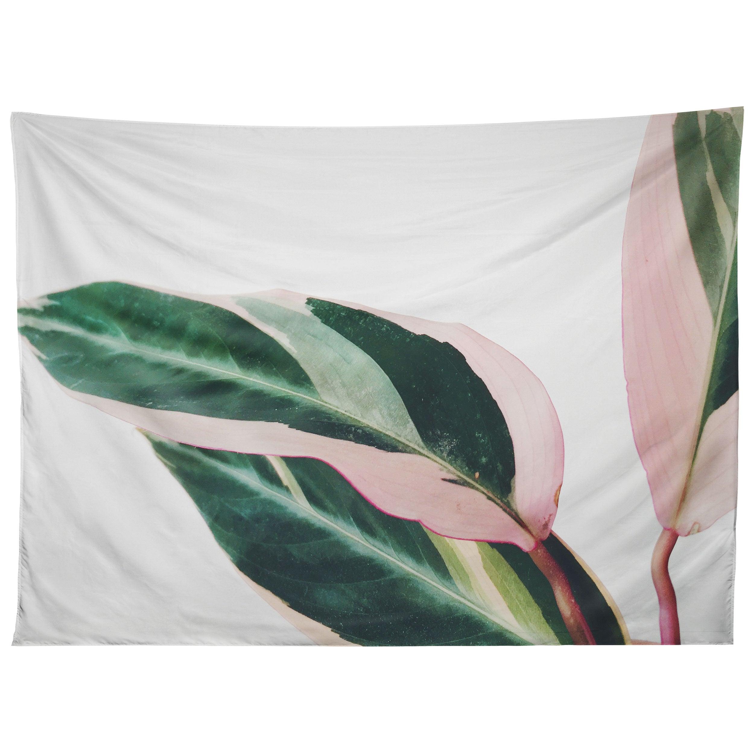PINK LEAVES II tapestry 75x100
