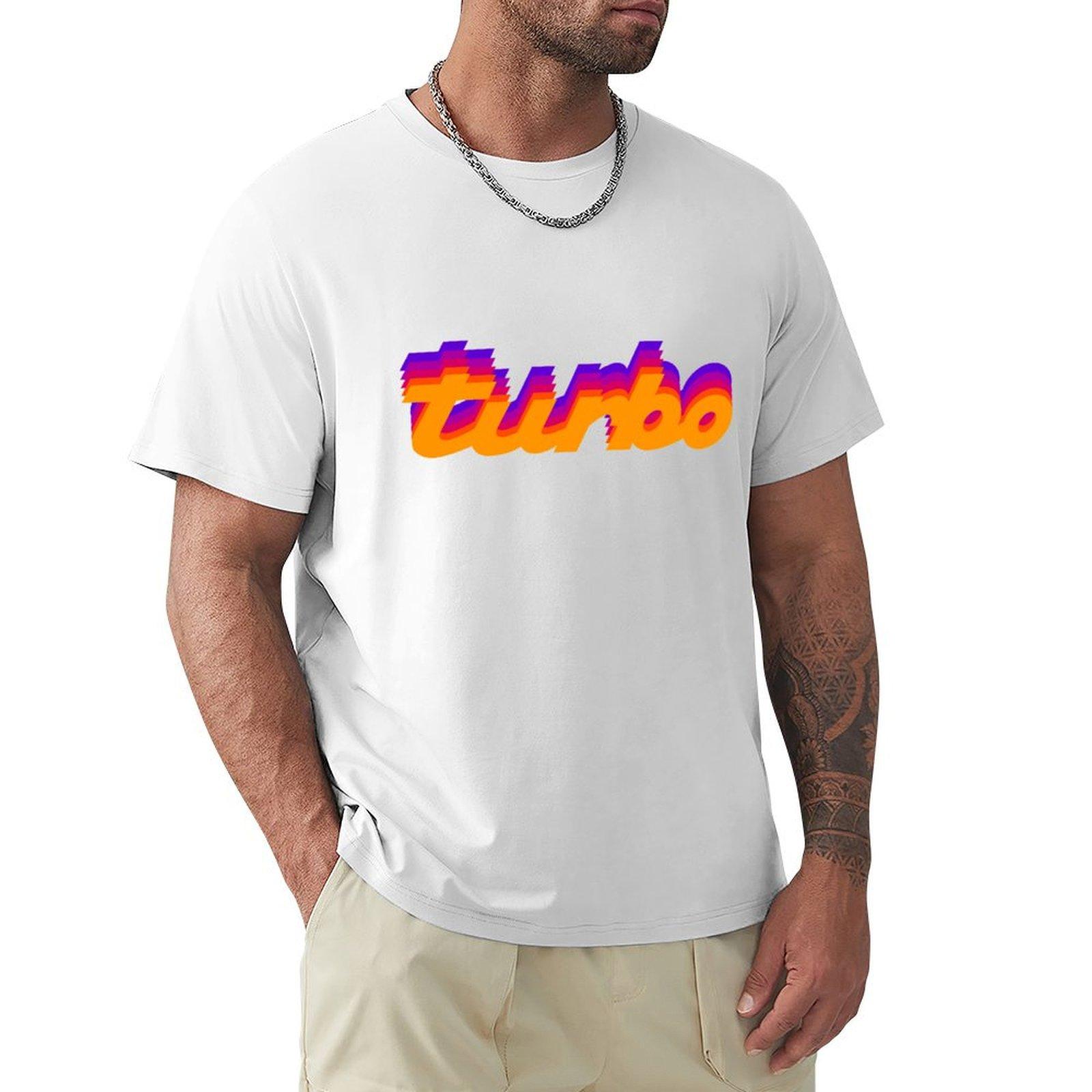 Copy Of Turbo Logo Tshirt Stain Resistant Casual Tee S
