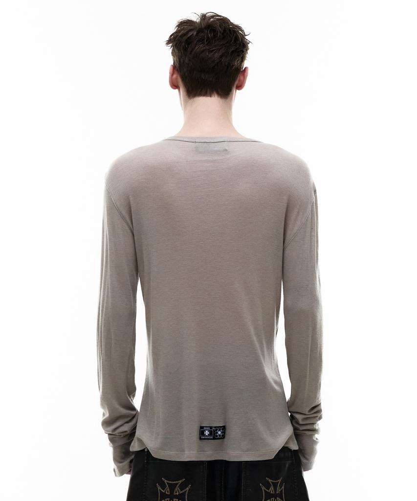 Opeoseu0012 Op. 07 Veil Long Sleeve Beige