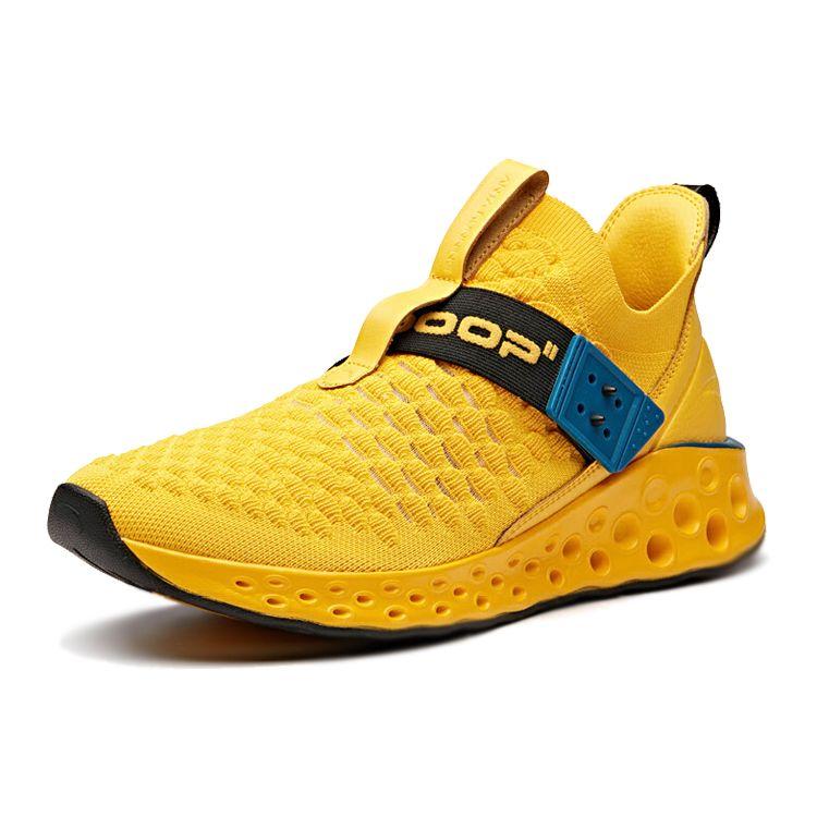 Anta Wormhole Technology Flash Energy Shock Absorption Low Top Running Shoes Men Running Shoes National-Flag-Yellow 11925589-2