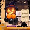 Halloween Balloon Column Decorations: Shopping Mall Atmosphere Sign & Photo Props