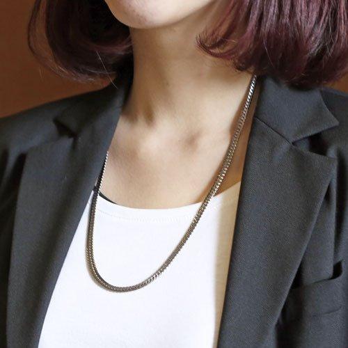 Unisex Titanium Necklace, 60cm, 5mm Wide, Pure Titanium Herringbone Necklace, Men's Jewelry, Italian Design