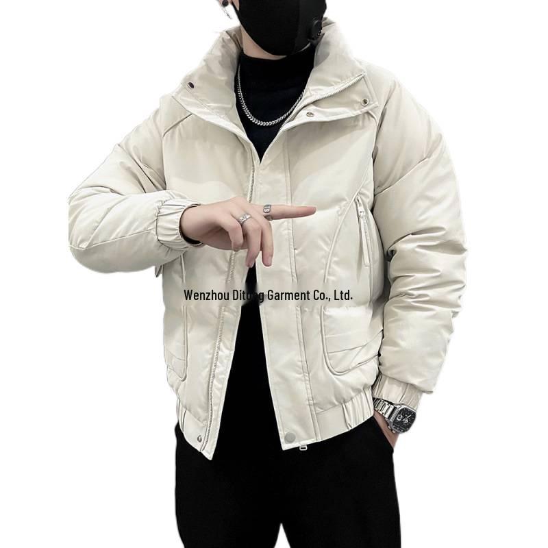 Men's Trendy Thickened Down Cotton Winter Coat - Stylish Short Jacket
