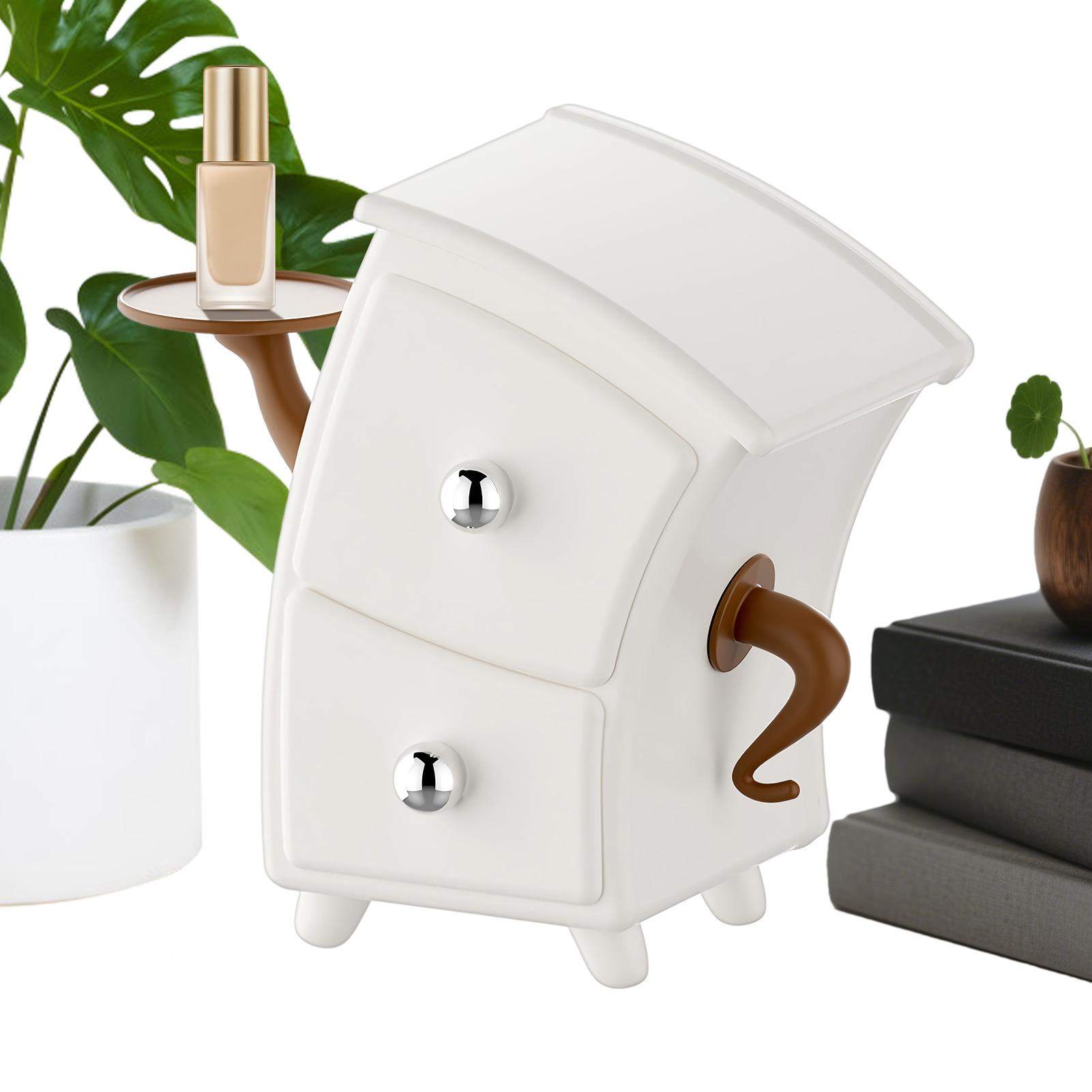Hands-on-hips Storage Box Creative Bent Drawer Desktop Storage Box Desktop Organizer Cabinet Jewelry Organizer With Drawer CN