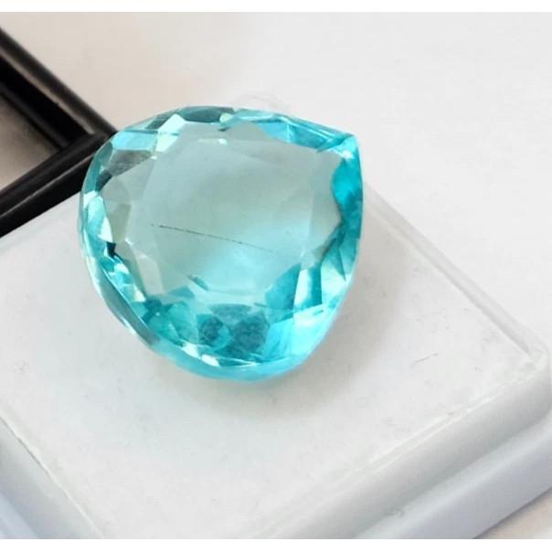 12+ Ct Natural Swiss Blue Aquamarine Pear Cut Beautiful Loose Gemstone