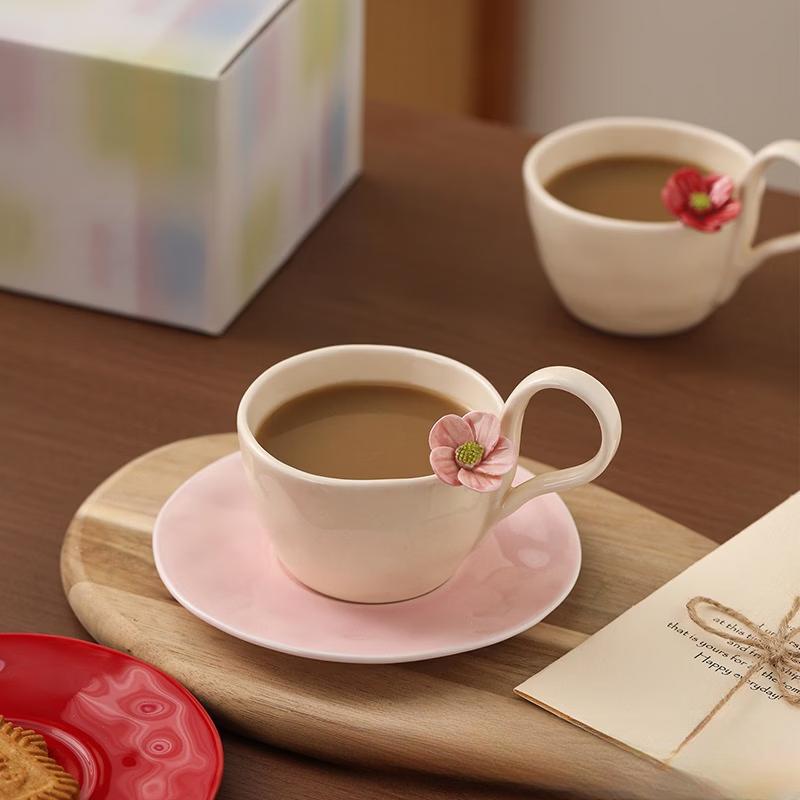 

TLXT Handmade Ceramic Flower Coffee Cup