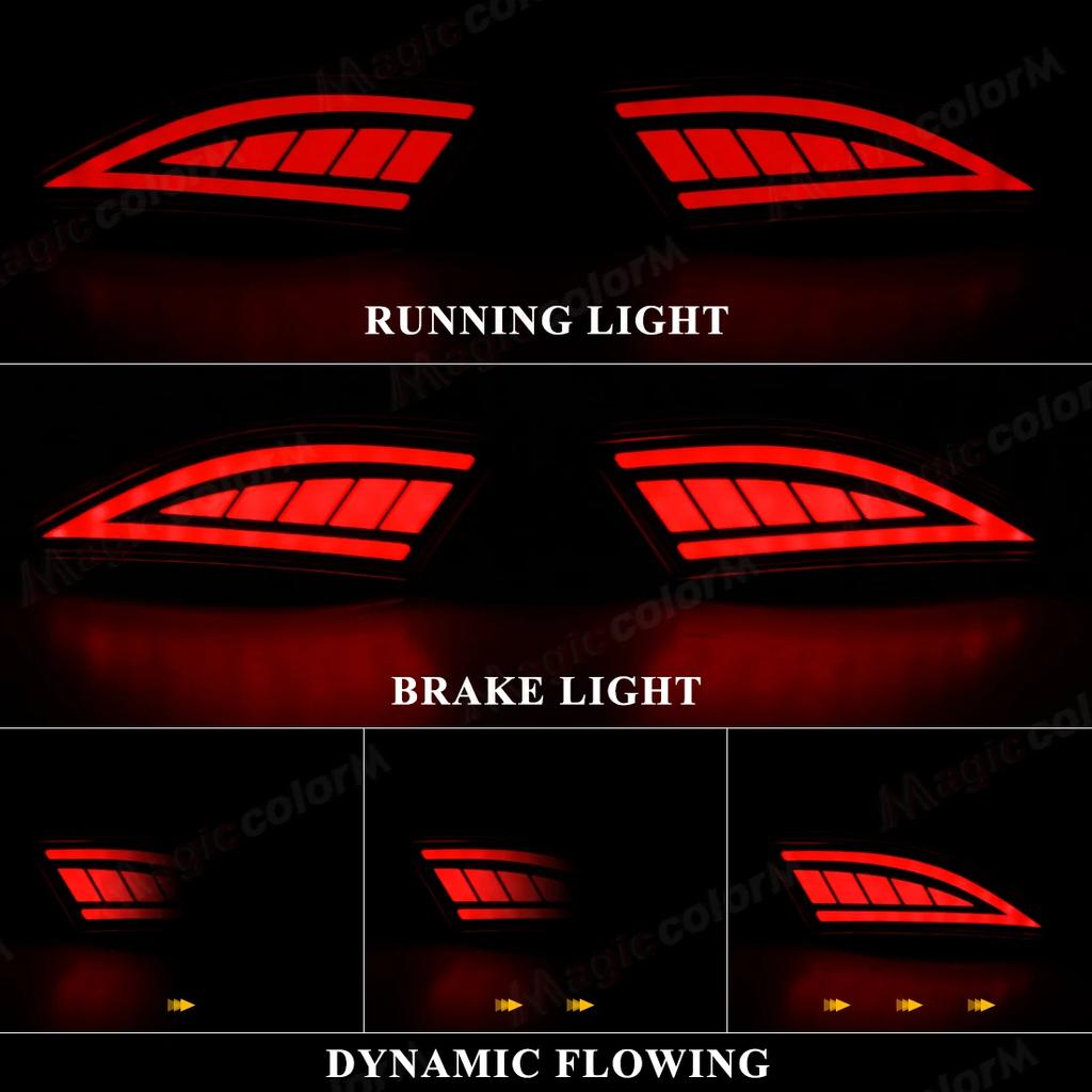 For Lexus RX 2020 2021 2022 RX350 RX450h Rear Bumper Reflector Lights Driving Dynamic Turn Signal Brake Lamps Car Accessories