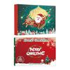 Christmas Sock Advent Calendar for Kids 24-Day Countdown Holiday Decoration Cotton Stocking Stuffers for Children's Rooms Parties