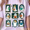 Ghost Coquette Collage Tee, Halloween Ghost Librarian Shirt, Cute Ghosts Reading Books Tee, Ghost Halloween Gift, Cute Ghost Book Nerd Tee