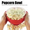 Silicone Popcorn Bucket Round Collapsible Fold Food Container Large Capacity Heat Safe Snack Storage Pail Popcorn Holding