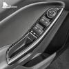 Adesivo in Vera Fibra di Carbonio Morbida per Ford Focus SE RS ST Ecoboost 2012-2015 2016 2017 2018 LHD Pannello Pulsanti Alzacristalli Finestrino Auto
