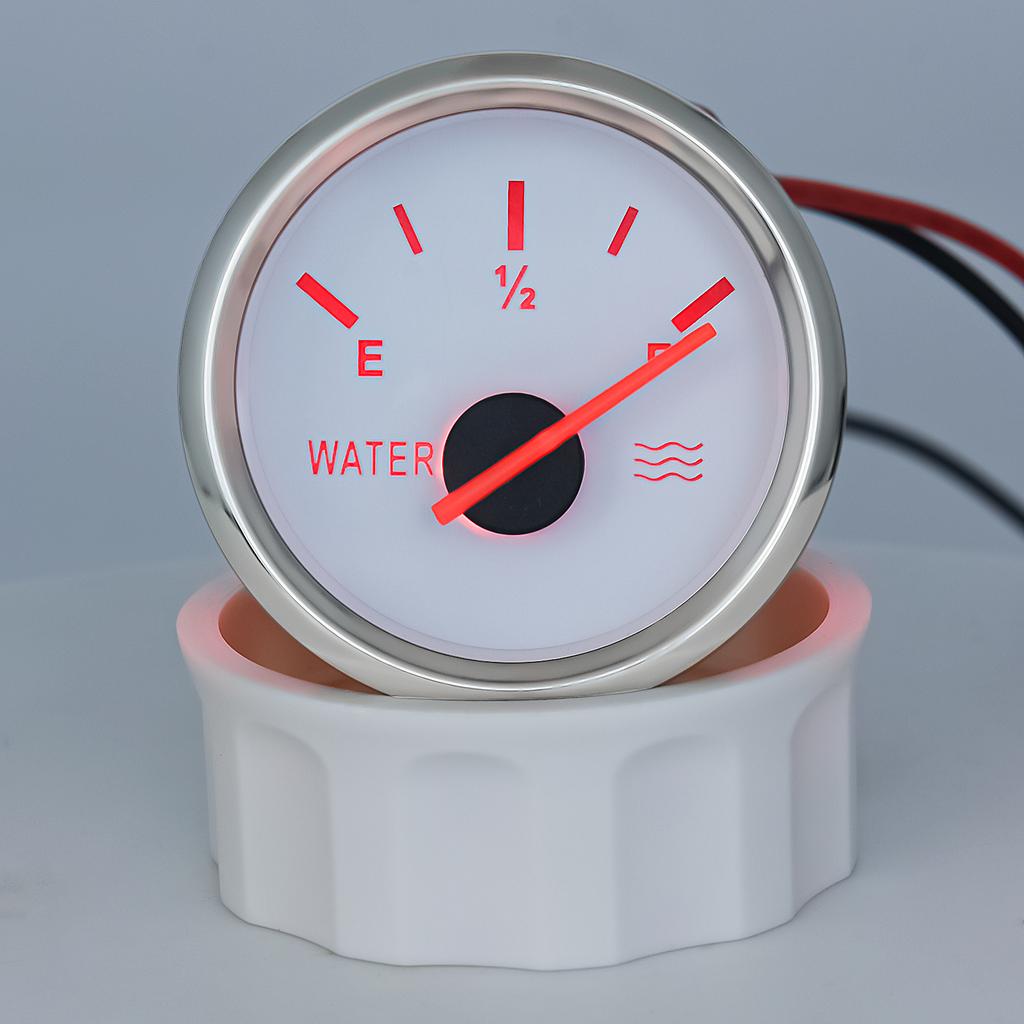 0~190ohms Tanks Sensor + 2"52mm Water Level Pointer Gauge With Red Backlight 100-500MM Water Level SENSOR for Car Boat RV 9-32V
