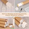 2 Pcs Mailing Tubes Paper Tubes Shipping Cardboard Blueprints Artwork Poster Kraft Extra Heavy-Duty Thickness Posters Rod Storing Protecting