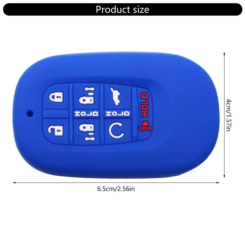 Key Fob Case Shell Cover For Remote 7+2 Button Designs Anti Shock Silicone Cover Non Slip Surfaces Universal Vehicle Fit