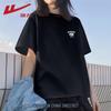 T-shirt da donna a maniche corte in puro cotone