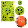 Reflective Stickers Smiley Emoticons Set of 11 Pieces - Safety for Bikes and Backpacks