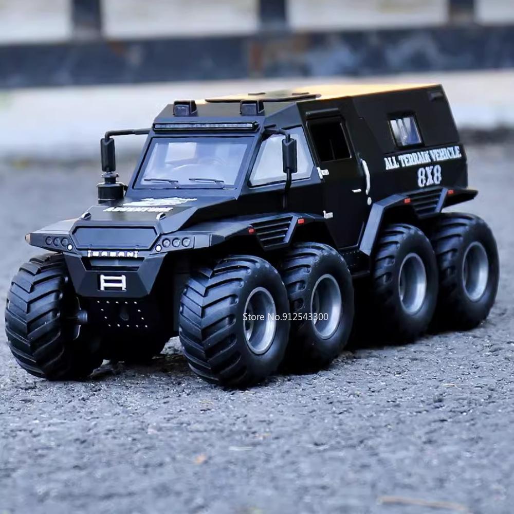 AAYE1 1/32 Russian Avtoros Shaman 8x8 ATV Alloy Model Toys Car Simulation Metal Diecast Sound And Light Vehicles Boys Collection Gifts