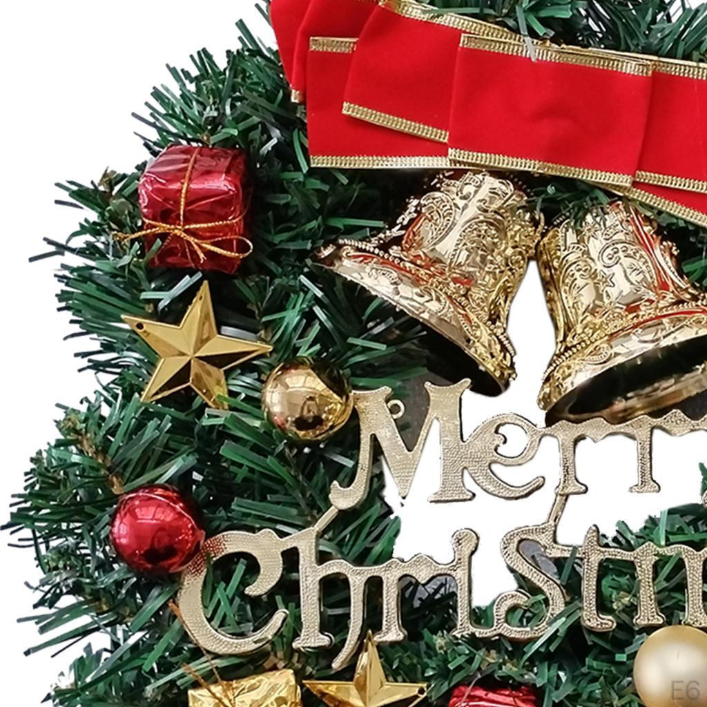 Artificial Christmas Wreath Front Door 30cm Housewarming Holiday Garland Decoration for