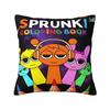 Federe per Cuscini Sprunki Merch Copricuscino Stampato Copricuscino da Lancio Decorazione per Divano Quadrato Multimisura