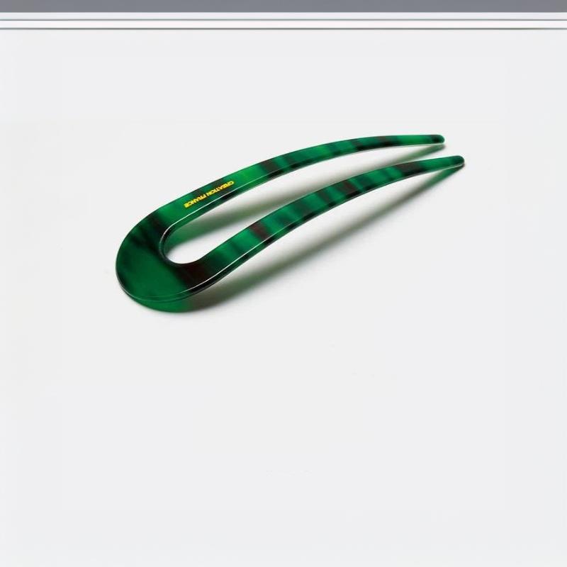 Large U Shaped Hair Forks Marble Acrylic Texture Strong Hold For Messy Bun Hairstyles Daily Wear Parties Office