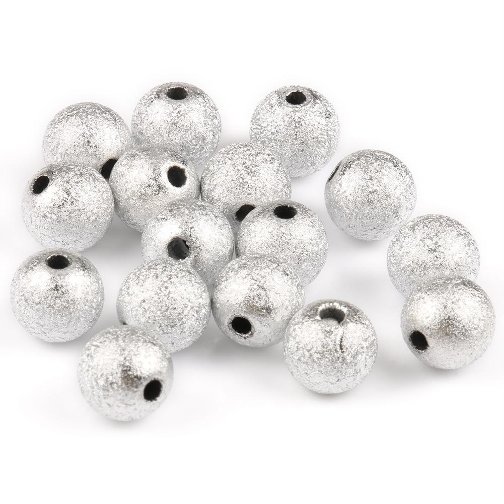 Lot De 20 Perles Acrylique Stardust Argenté 8mm - Pour Création Bijoux, Neuf, Marque SAVMER