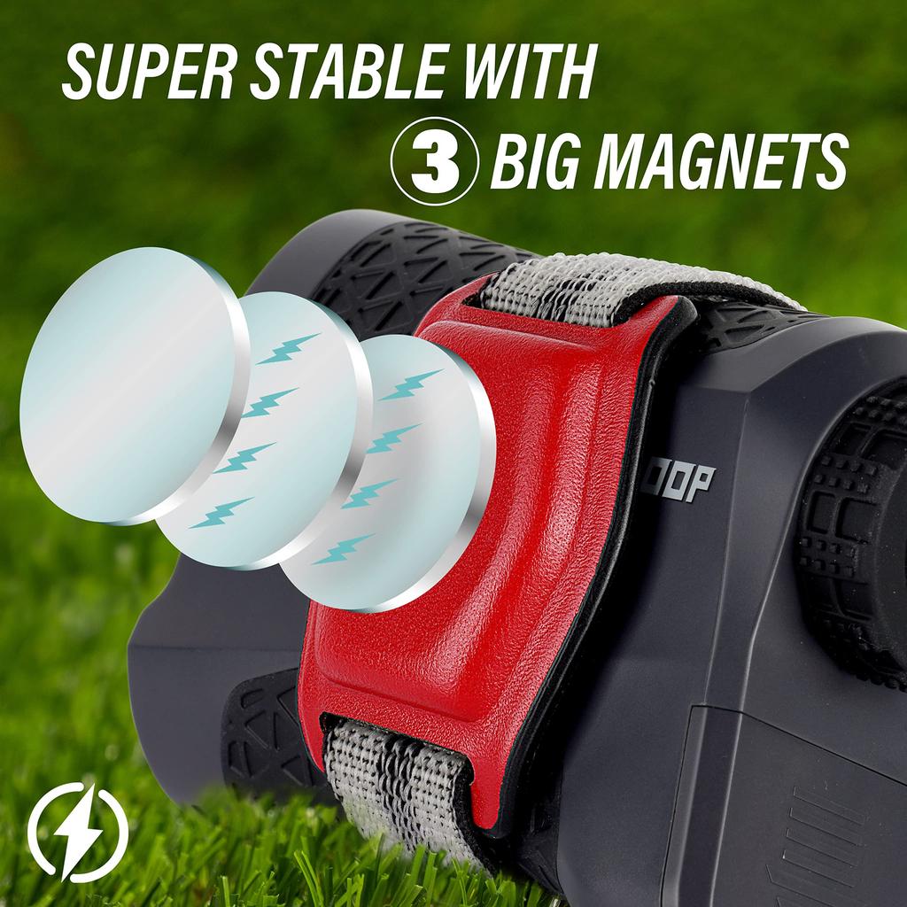 Gaialoop Golf Rangefinder Magnetic Holder Mount Strap Universal Adjustable Magnetic Rangefinder Strap for Golf Cart Golf Rangefinder Holder Strap