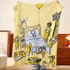 Art M-Madeline Throw Flannel Throw Blanket, Lightweight Cozy, Durable Washable Cute Cool