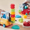 Plastic Engineer Forklift Transport Game Sorting Game Interactive Board Games Stacking Toys with Bell Funy Educational Toy