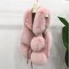 Fur Coat Women's Vest Short Clothing Autumn Winter Patchwork Slim Fashion Versatile