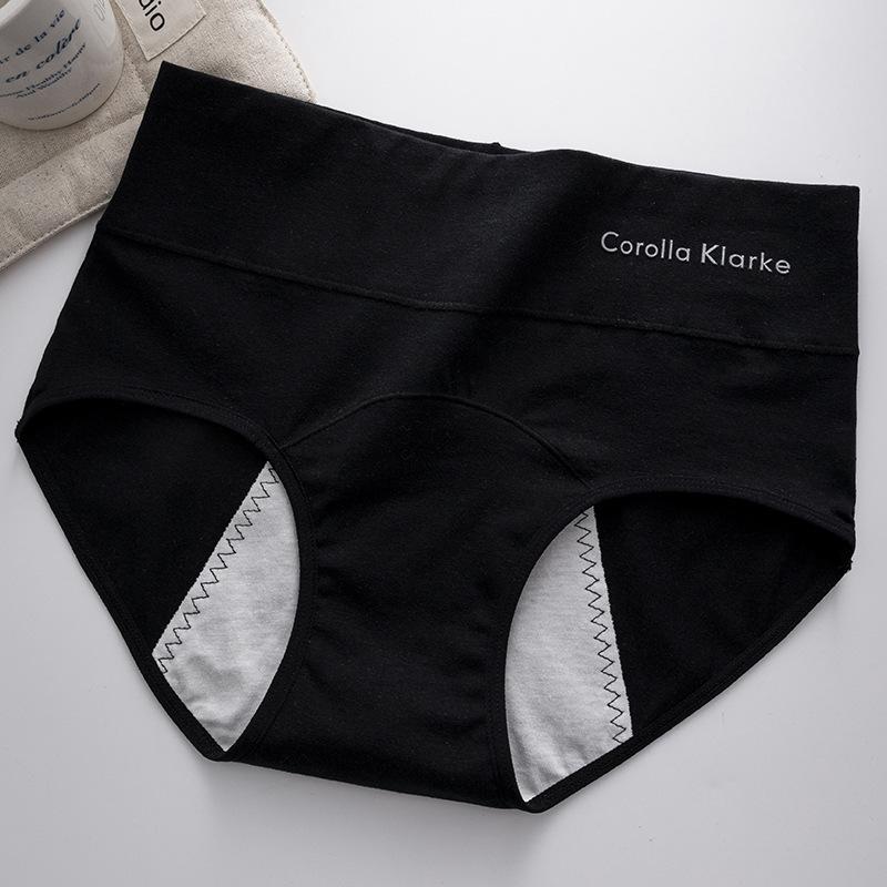 Plus Size Female Pure Cotton Menstrual Period Leakproof Middle Waist Triangle Briefs