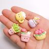 Kawaii Cartoon Potted Plant 24x20mm Cute Flower Pot Cabochons 100Pcs Assorted Cute Mini Potted Toys
