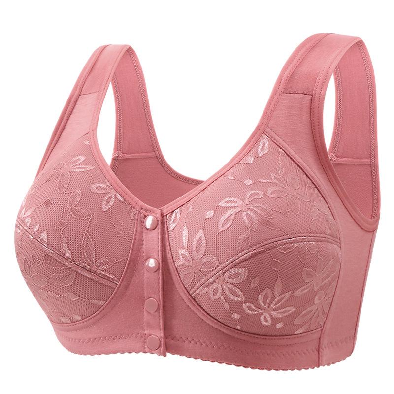 Plus Size Wire-Free Front-Opening Uplift Bra for Women