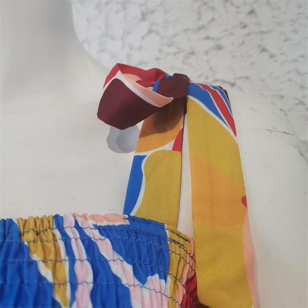 Casual Long Women Print Dress Boho Female Holiday Dress Summer Spaghetti Strap Ladies Beach Dress Vestidos 2024 New