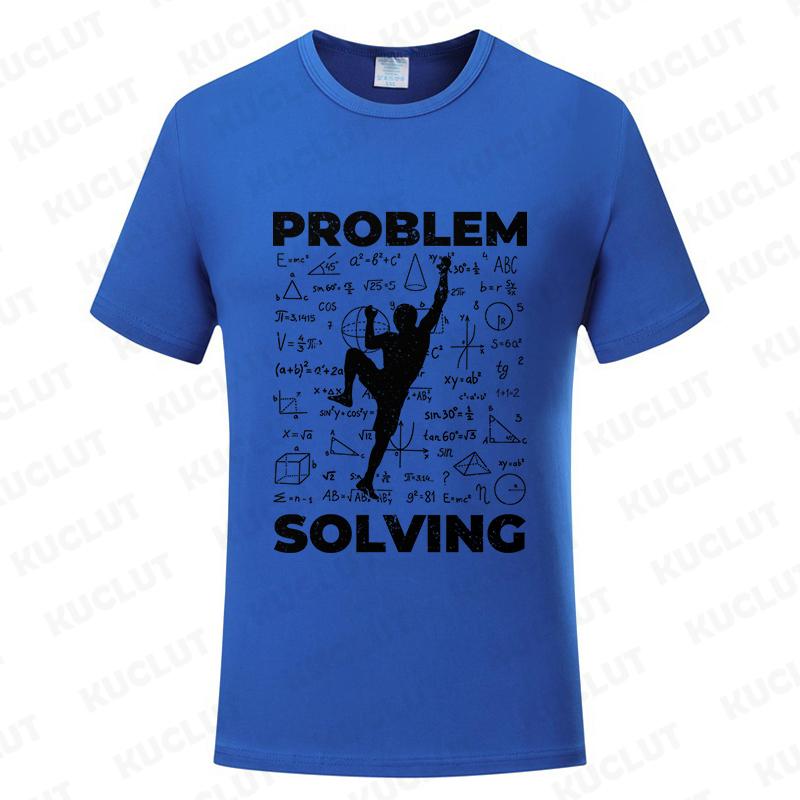 Rock Climbing T Shirt for Women Men Bouldering Tees Problem Solving Math Tops Sport Climber Tshirt Short Sleeve Unisex Clothing
