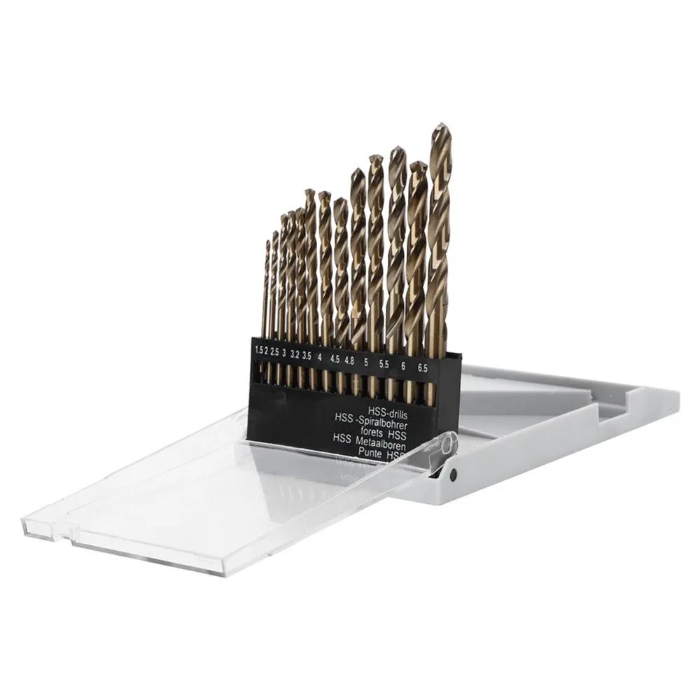 Xiaomi M35 5% Cobalt Metric Drill Bits Set (1mm-10mm/19pcs),Shank Jobber Drill Bits,HSS Twist Drill Bits for Stainless Steel Hard Metal