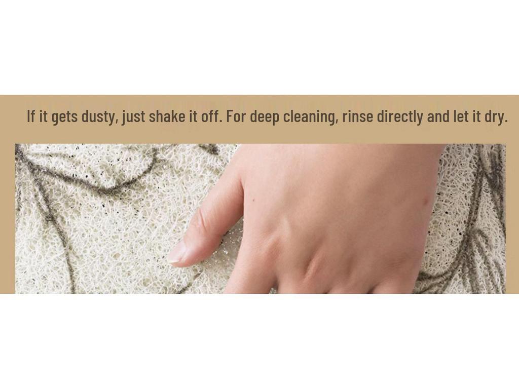 Modern Minimalist Anti-Slip Bathroom Silk Ring Mat - Cuttable, Dirt-Resistant, Hollow Drain Foot Pad