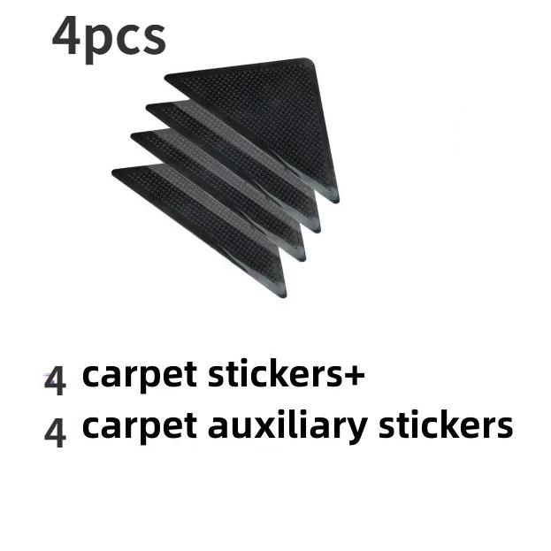 

треугольный моющийся многоразовый коврик для захвата, противоскользящий резиновый коврик, нескользящая нашивка, лента для плиточных полов, ковров, угловая накладка