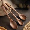Wooden Spoon Set Dessert Spoon Soup Spoon Rice Spoon Wooden Kitchenware Accessories No Paint No Wax Honey Stirring Spoon