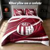 Bologna FC Design Bed Bedding Set 1 Duvet Cover + 2 Pillowcases Soft Breathable Household Bed Linens