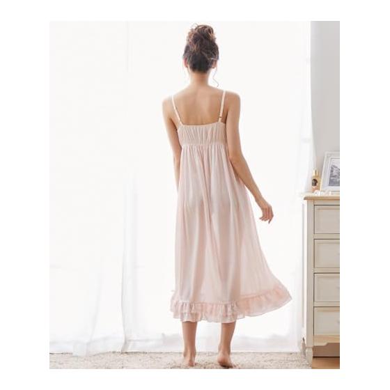 [Nissen] Slip Chest Ruffle Sexy Room Cami Dress