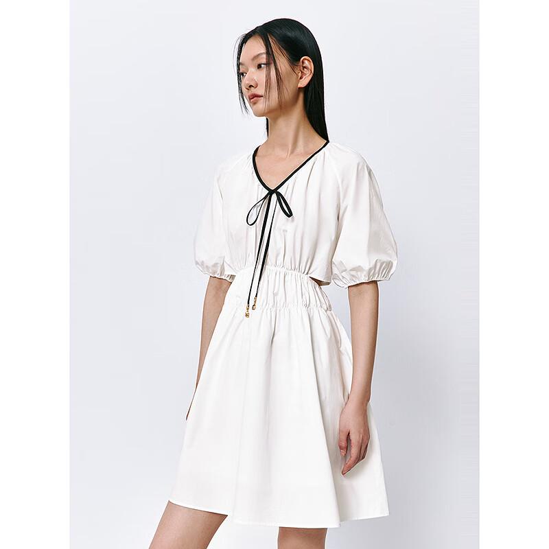 PEACEBIRD Women's Elegant Commuter Cutout A-Line Dress