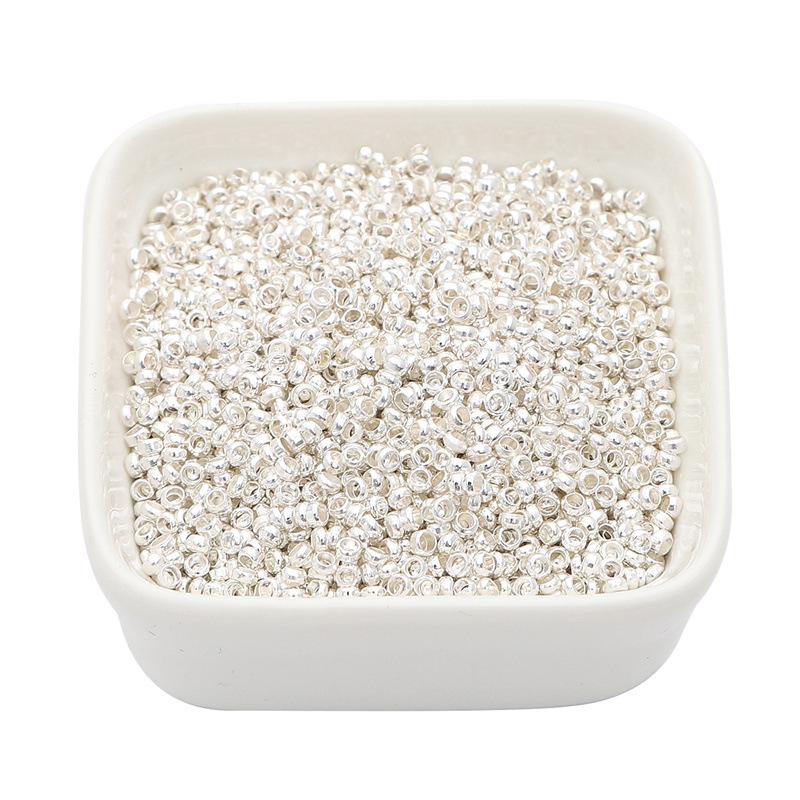 

14K Gold Filled Silver Necklace with Copper Plated Positioning Beads & Tube - DIY Handmade Jewelry Accessories. 100 pcs/pack