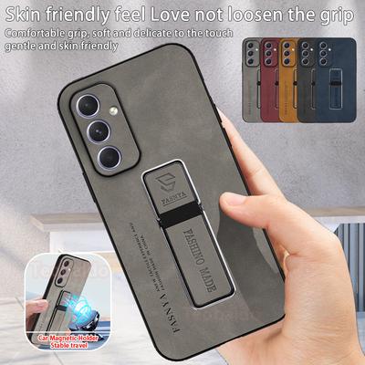 Für Samsung Galaxy A55 5G Hülle Leder Magnetische Autohalterung Handyhülle Für Samsung A55 a55 A 55 5g Stoßfeste Bumper Rückseite