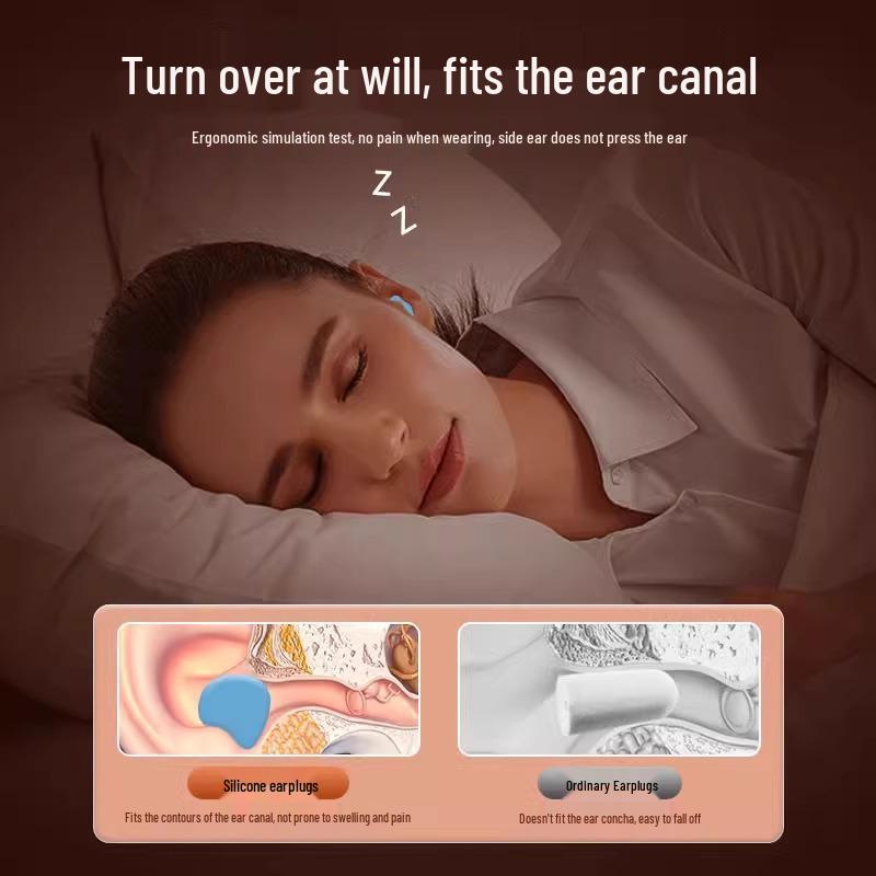 Silicone Soundproof Sleep Earplugs for Noise Reduction