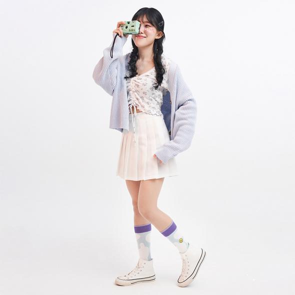 AETHETIC Soft Crew Sprouts Heather Purple, AS22SFC03-7000017452