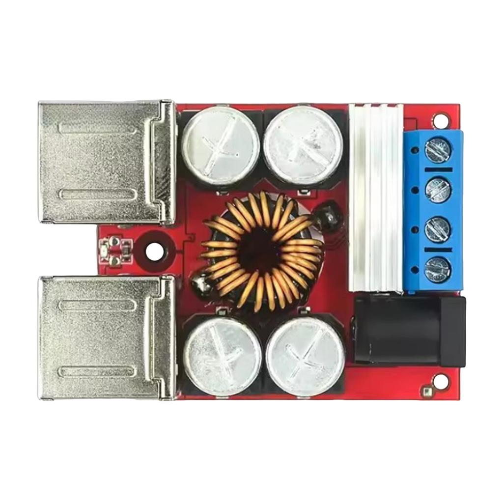 DC-DC Buck Converter Module 8V-35V To 5V 8A 4-Port USB Step Down Powe Module for Cars Boats RVs and Industrial