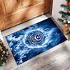Tappeto Morbido Area Rug con Motivo Calcio Portsmouth FC Antiscivolo Tappeto per Pavimento Interno Tappetino Decorazione Sportiva per Camera da Letto